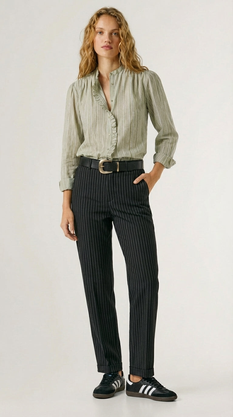Pantalon formel à rayures