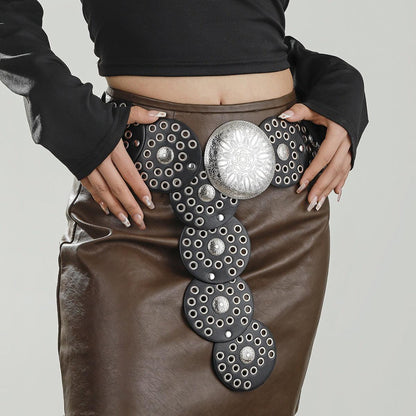 Ceinture ronde de style western