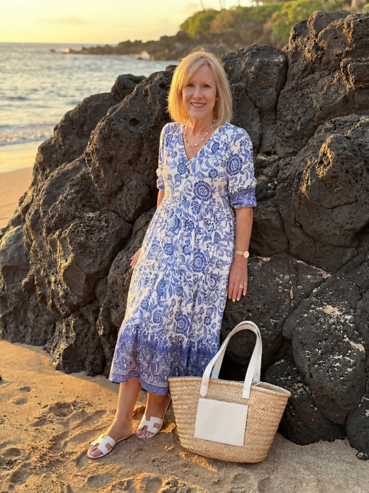 Robe Midi en Porcelaine