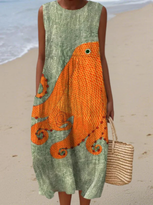 Robe Midi Oceanique Tess™