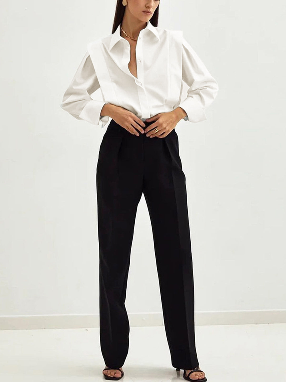 Chemise oversize boutonnée