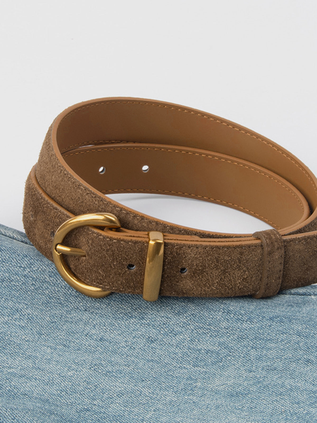 Boucle en Glace Ceinture en Cuir