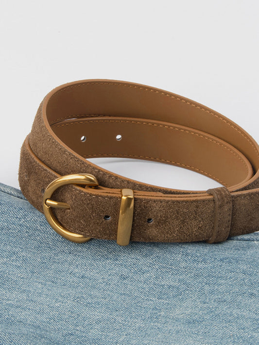 Boucle en Glace Ceinture en Cuir
