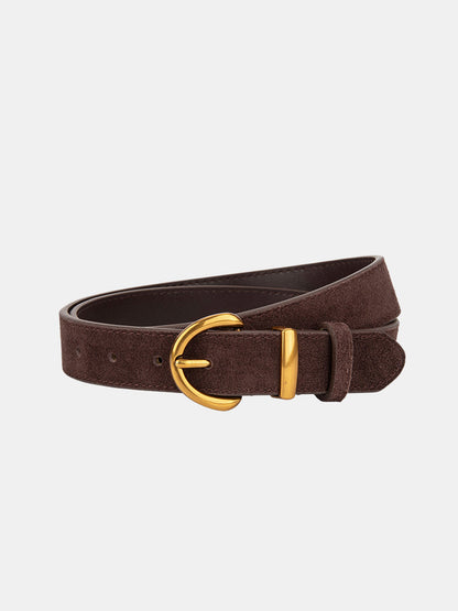 Boucle en Glace Ceinture en Cuir