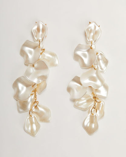 Boucles d'oreilles pendantes texturées Etta