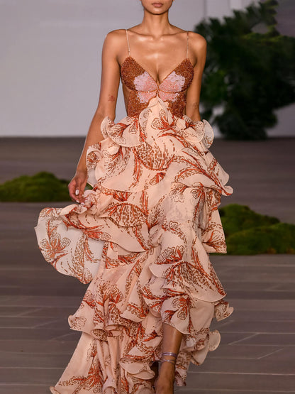 Robe Maxi Papillon Signature